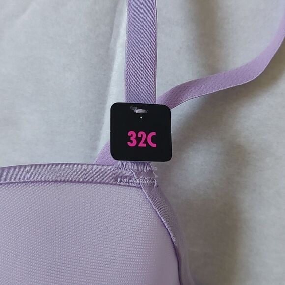 New With Tags La Senza Size 32C The Spacer Lightly‎ Lined Purple Demi Bra - Picture 7 of 11